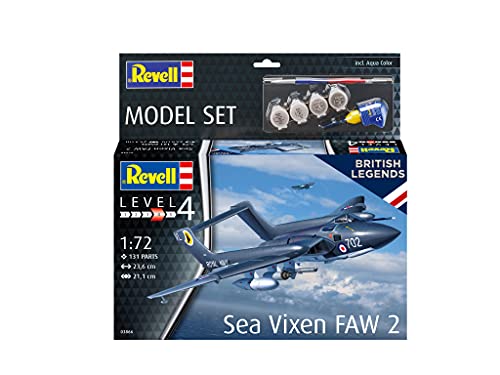 Revell 63866 Model Set Sea Vixen FAW 2 originalgetreuer Modellbausatz für Fortgeschrittene, mit Basis-Zubehör… – Bild 3