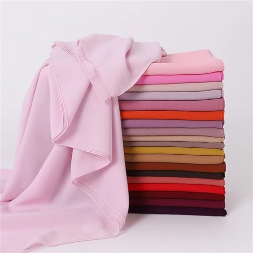 90 * 90CM Headwrap Chiffon Square Scarf Muslim Hijabs Women Underscarf Fashion Hijab4