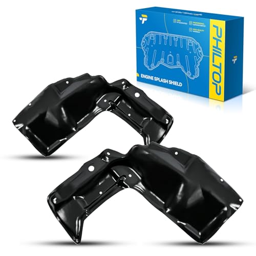 Image of PHILTOP Engine Splash Shield Engine Case Guard Under Car Shield Cover fit for 2003-2004 2007-2008 Toyota Corolla, 2005-2006 Corolla CE /LE /S L 4, 2003-2008 Matrix XR L 4 Replace# TO1228157, TO1228158