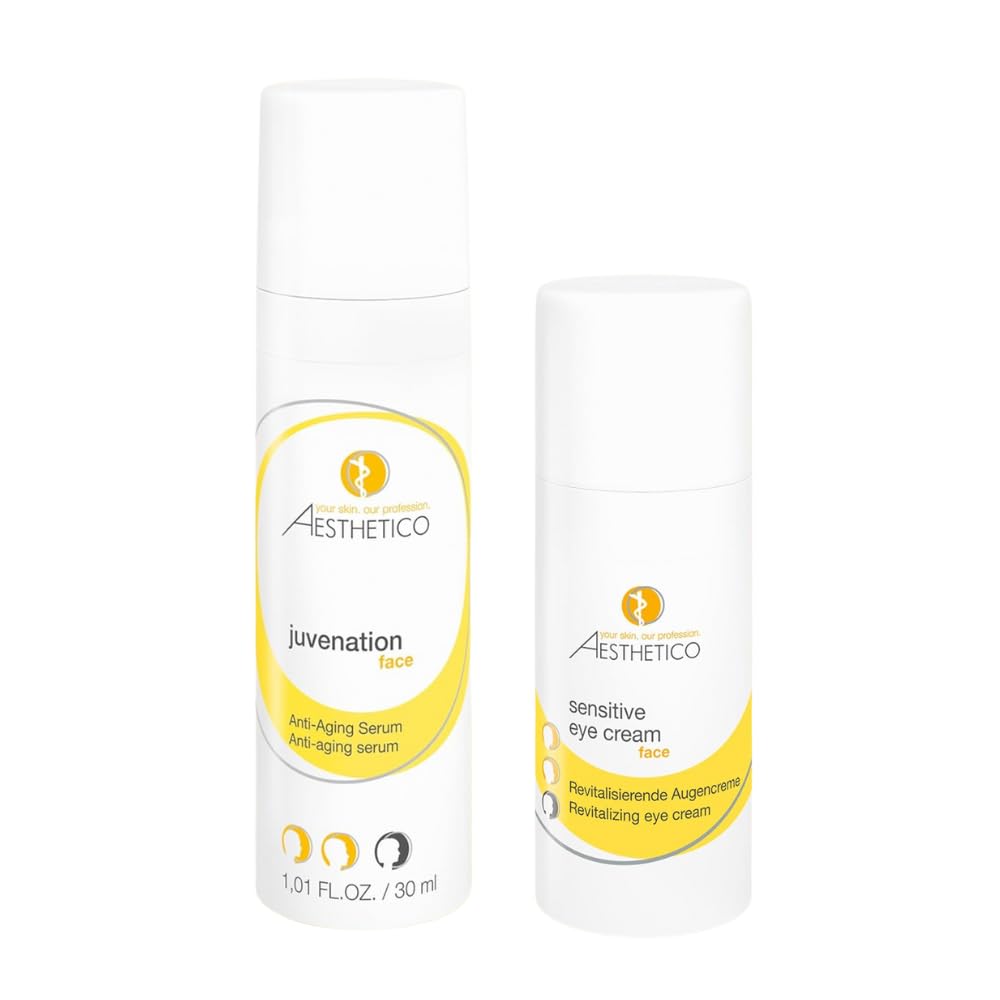 Aesthetico Sensitive Eye Cream Serum Set Hyaluron Vitamin A