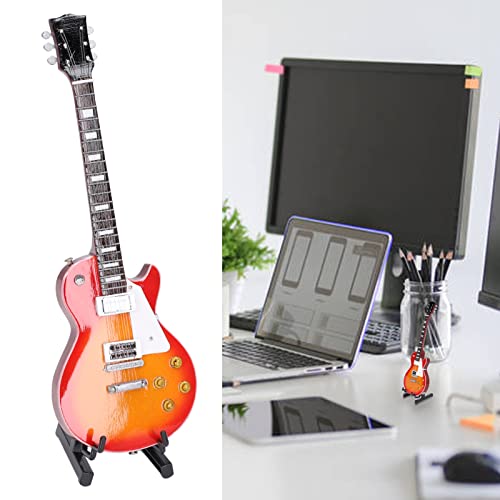 Modelo de guitarra em miniatura, decoração de modelo de guitarra em miniatura, mini modelo de instru