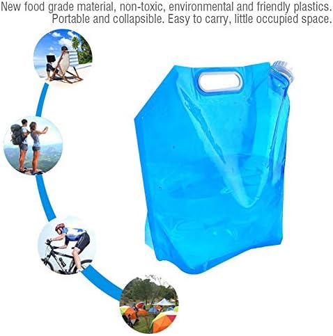 Alomejor 3L Folding Water Container Camping Hiking Folding Water Bag Outdoor Collapsible & Portable Folding Water Carrier Container for Outdoor Sport Picnic BBQ