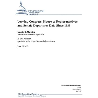 Leaving Congress: House of Representatives and Senate Departures Data Since 1989