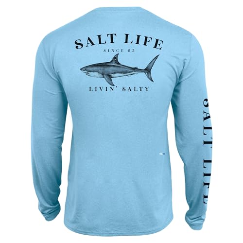 Salt Life Girls' Jaws of Steel Long Sleeve Youth Performance Fit Shirt
