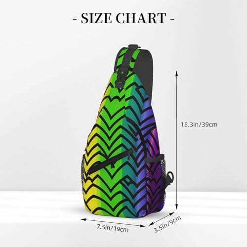 Sling Backpack Crossbody Rainbow Chest Bag miniatura 2