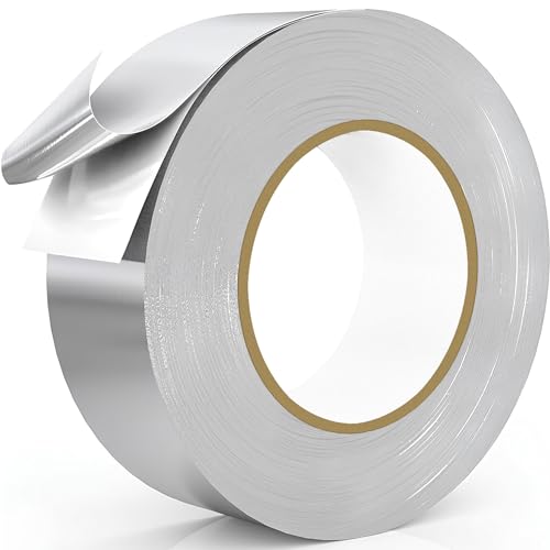 Image of ELK Aluminum Foil Tape - 3.25 Mil Industrial Grade Adhesive - Ideal for HVAC Sealing, Patching, Metal Repairs, Hot and Cold Air Ducts - Premium Quality Pipe Tape (1.88 in x 150 ft)