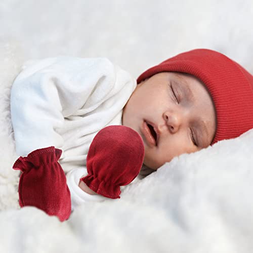 image for DRESHOW BQUBO Newborn Infant Toddler Mittens No Scratch Cotton Elastic