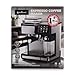 ROSMARINO Kaffeevollautomat mit Mahlwerk, 20 Bar Pumpe, Automatischer Milchaufschäumer, Touch Control, 2,6L Wassertank, Espresso Cappuccino Latte, Selbstreinigung, Schwarz
