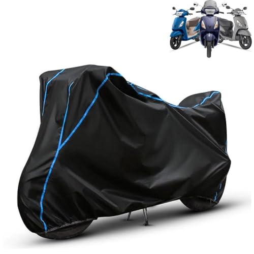 Image of Kerwa Waterproof Bike Cover Compatible with TVS Jupiter | Dust Proof, UV-Resistant, All-Weather Protection Bike Body Cover, Windproof Elastic Bottom