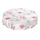 Tischdecke Wachstuchtischdecke Wachstuch Wachstischdecke pflegeleicht abwaschbar Rosen Landhaus Antik Grau 100 x 140cm, Schnittkante