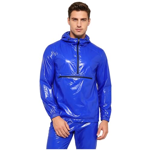 Veste sweat homme avec fermeture éclair imperméable et capuche protectrice