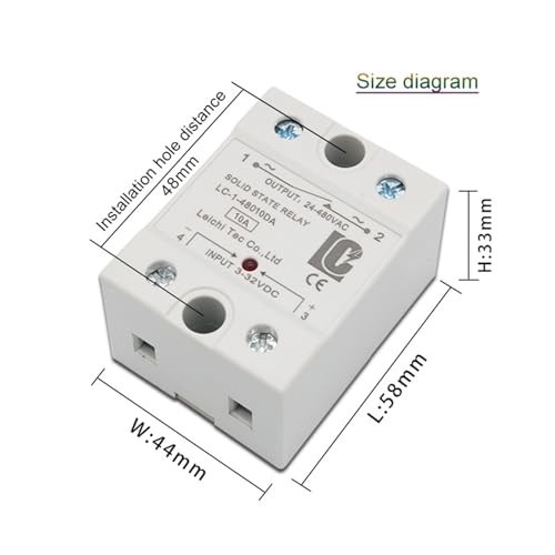 Relais statique monophasé SSR 25DA DC-AC pour automatisme - 4
