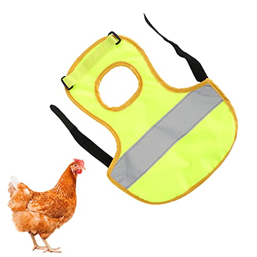Lot De 6 Harnais Réfléchissants Pour Poules Et Volailles - Gilet De Sécurité Fluo Réglable - Protection Visibilité Jour/nuit