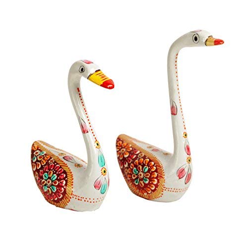 Cygne blanc émaillé fait main Risecollection cadeau - 3