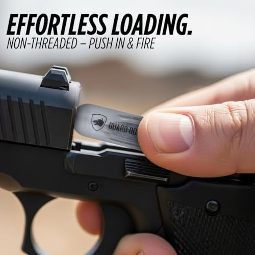 Guard Dog Security 8 Gram / 12 Gram Co2 Cartridges, Non-Threaded, CO2 cartridges BB Gun, CO2 BB Pistol, CO2 Airsoft Pistol, and CO2 Paintball Markers, Snug fit, Solid Seal (8G-25PC)