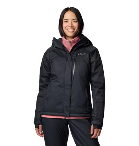Columbia Women's Snowy Summit Insulated Jacket, Black/Black Dobby, X-Large