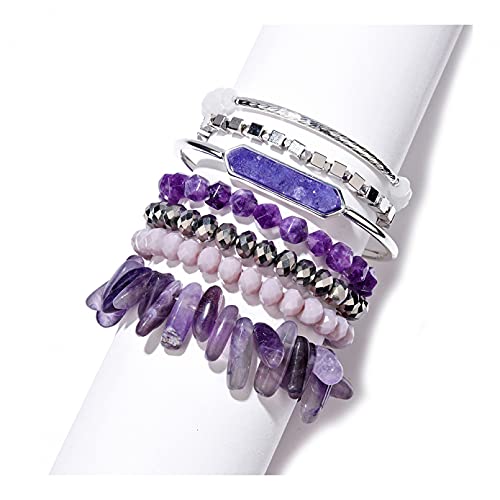 Bracelet en perles de pierre pour femmes à porter au bureau ou en soirée