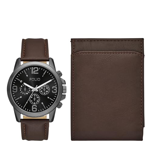 Montre pour homme d'exception Folio FMDFL6085 avec son élégant bracelet marron