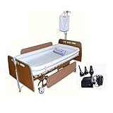 Kit doccia portatile gonfiabile: vasca gonfiabile con cuscini integrati nella testa per vasche da bagno complete facili e sicure per chi viaggia in letto, tubo con doccia per dirigere l'acqua dolce dove ne hai bisogno. Appendere a un palo IV, al letto o qualsiasi altra cosa Altri ganci alti con corde di nylon.