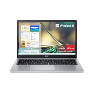 acer Aspire 3 A315-24P-R2SC – Laptop delgada, pantalla IPS Full HD de 15.6 pulgadas, procesador AMD Ryzen 5 7520U de cuatro núcleos, gráficos AMD Radeon, 8 GB LPDDR5, SSD NVMe de 256 GB, Wi-Fi 5