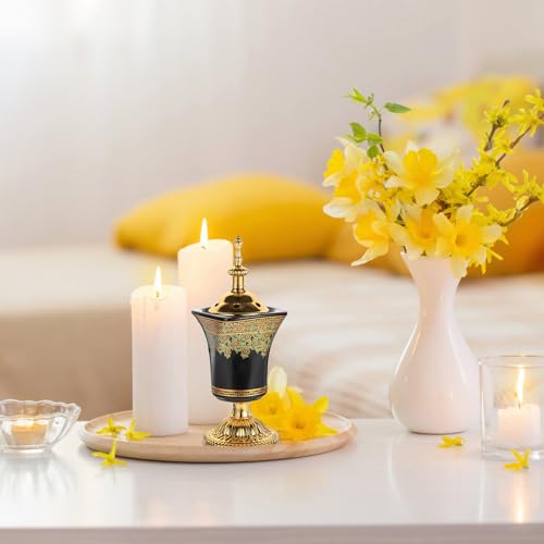 Brûleur d'encens électrique céramique noire COHEALI diffuseur 220V relaxation étude
