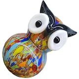 Décoration hibou pour la maison : cette figurine de hibou en verre coloré est une décoration parfaite pour votre voiture, votre maison ou votre bureau, apportant une touche de nouveauté à votre intérieur