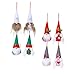 SOIMISS 8Pcs di Natale Appeso GNOME Decorazione Ornamento Peluche Scandinavo Santa Tomte Bambola Figura Giocattoli di Natale Regalo di Natale della Decorazione del Partito (Colorato)