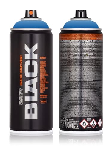 Sprühdose Montana BLACK-POWER 400 ml - Graffiti Paint - hochdeckende Mattfarben - zuverlässig - high-pressure - (P5000 Power Blue)