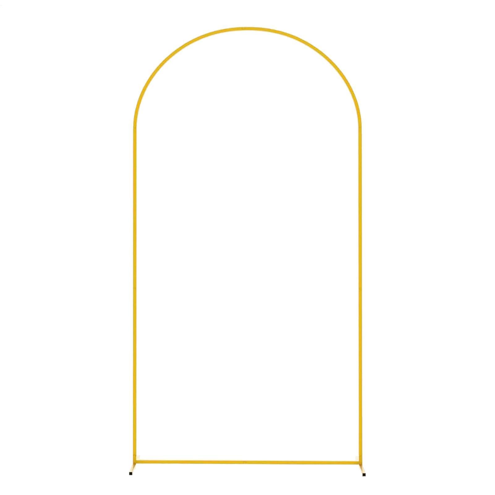Hochzeitsbogen Hintergrund Ständer 120 x 220 cm Golden Metall Hochzeitsbogen Gestell, Metallbogen Hintergrundständer Ballonbogen Gestell Metall Blumenbogen Für Hochzeiten Geburtstage Babypartys
