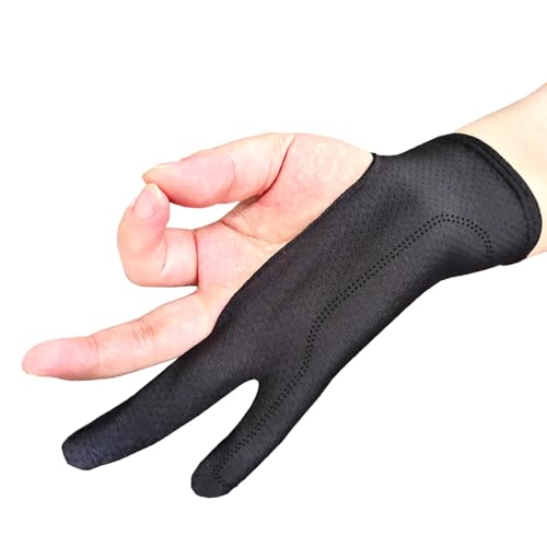 Generisch Zeichenhandschuh - Digitalkünstler Handschuh Zwei Finger - 2 Stück Atemaktive Handschuhe Reduzieren Reibung Für Malen Und Zeichnen