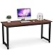 Tribesigns Modern Computer Desk, 63 inches Large Office Desk Computer Table Study Writing Desk for Home Office, Solid Metal Frame
