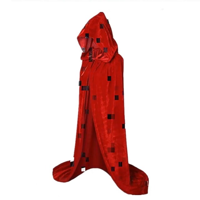 Regenboog Cape en velours avec capuche pour enfants, cape verte pour enfants, cape de costume d'Halloween, Noël, Renaissance, sorcière, sorcière, Mardi Gras, taille S, 60 cm