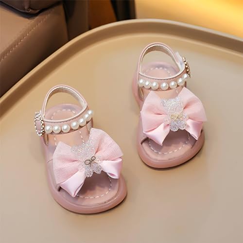 Girls Toddler Sandals Summer Fashion Beach Princess Dress Shoes Pearl Soft Sole Cute Soft Breathable Sandals3