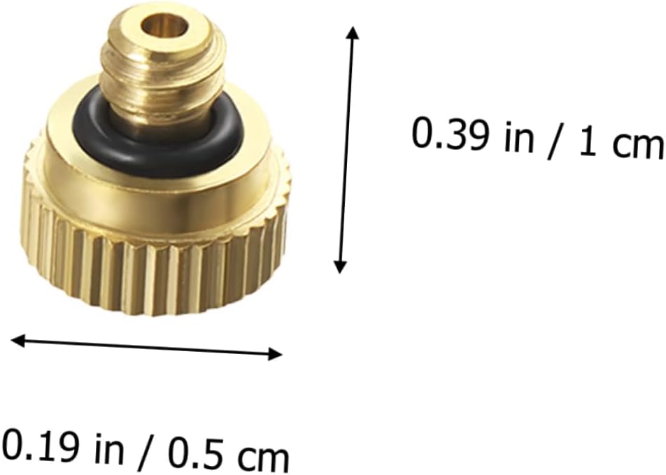 40pcs Brass Misting Nozzle Low Pressure Atomizing Sprayers for Outdoor Cooling Irrigation and Landscaping Easy to Install Leak Design