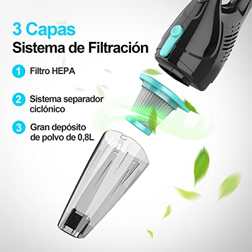 INSE-Aspiradora-Escoba-con-Cable-16-Kpa-Aspiradora-de-Mano-2-en-1-Aspirador-Potente-400W-Aspiradora-Vertical-con-2-Filtros-HEPA-y-9-Accesorios-para-SuelosPelo-de-Mascotas-etc