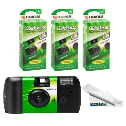 Fujifilm QuickSnap Flash 400 One-Time-Use Camera (3-Pack) - image 1