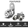 inBovoga 6 Pack Cabinet Locks with Key, 1-1/8" Cam Lock RV Locks for ...