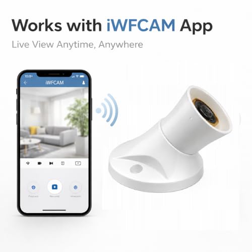 Image of SAFETYNET Wi-Fi Holder Camera | 1080p Hd Clarity | Watch Live View Option Recording | Supported 32GB SD Card | Secret Nanny Cam | Indoor Security Camera (iWFCam APP)