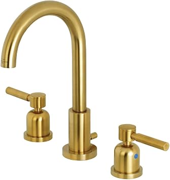 Kingston Brass Fauceture FSC8923DL Concord Widespread Bathroom Faucet, Brushed Brass