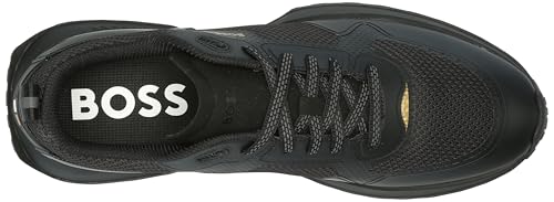 Image of BOSS Men's Big Logo Mesh Mix Lace Up Sneaker
