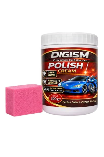 Image of Car & Bike Multi Surface Polish Cream | Restores Shine | Removes Dullness & Minor Scratches | Long-Lasting Gloss Protection (Pack of 1) (Pack of 1)