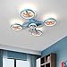 SCZWP8 Pokój dziecięcy Modelowanie dronów Wentylatory sufitowe ze światłami LED i pilotem Lampy sufitowe z wentylatorem 75W Żyrandol z wentylatorem 6-biegowym Nowoczesna lampa wisząca Kopuła