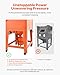 VEVOR Heavy Duty Sandblasting Cabinet Kit with Pressurized Tank, Industrial-Grade Steel Sand Blasting Cabinet - with Dust Collector and Casters for Oversized Parts Surface Finishing, Rust Removal