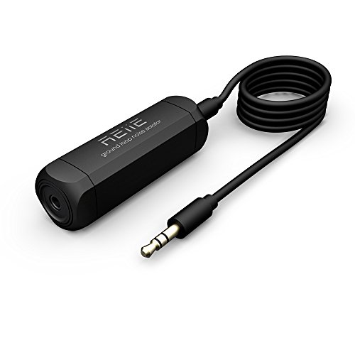 REIIE Ground Loop Noise Isolator for Bluetooth Car Kit Audio System/Home Stereo with 3.5mm Audio Cable