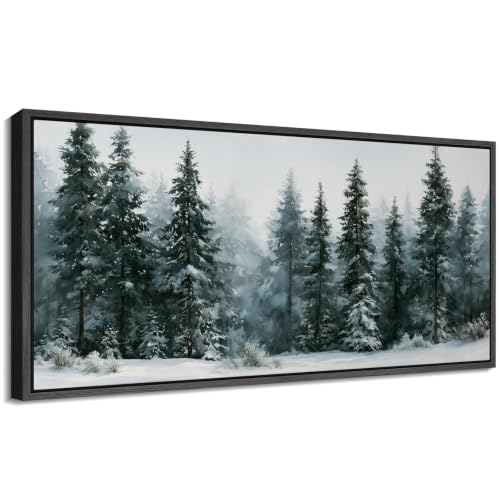 Image of MUDECOR Extra Large Framed Canvas Print Wall Art Pine Art for Living Room