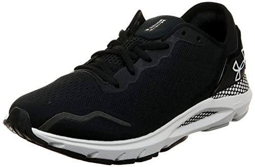 Under Armour Men's HOVR Sonic 6 Running Shoe, (001) Black/Black/White, 15