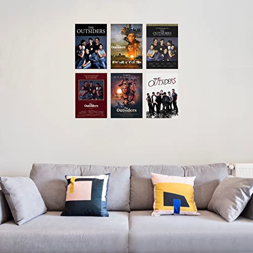 Renranshige The Outsiders Poster Set Of 6 Pcs Movie Poster Wall Art For Adults Movie Fans Bedroom Decor The Outsiders Poster Movie #TOP2