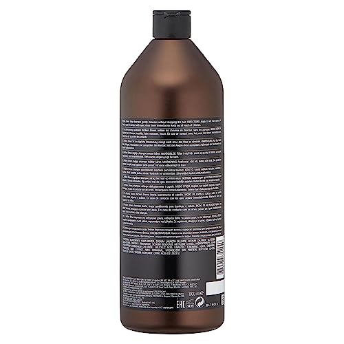 Redken Brews Shampooing quotidien pour les hommes, nettoyant léger pour tous les types de cheveux, avec protéines, hydratant, essentiels pour les homme, parfait pour la valise ou le gymnase, 1000 ML