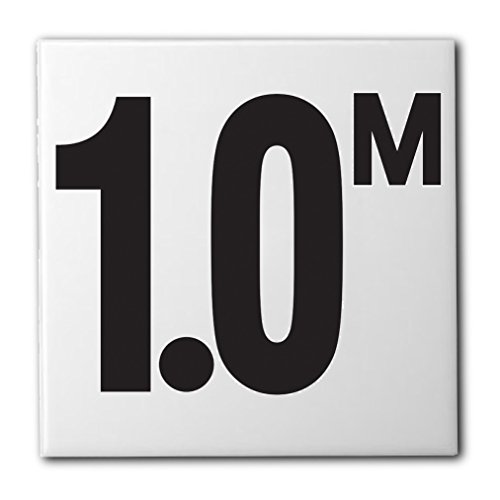 Ceramic Swimming Pool Waterline Depth Marker 