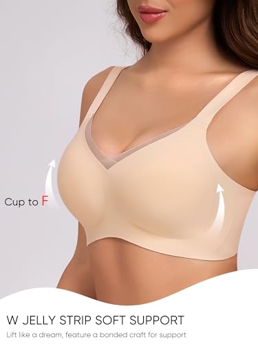 Image of Gailife Crossover Bras for Women No Underwire Wireless Bralettes Seamless Supportive T Shirt Everyday Bras